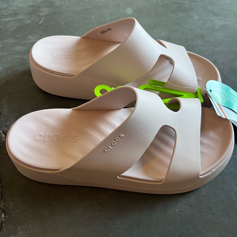 Crocs Women's H Strap Platform Sandals New